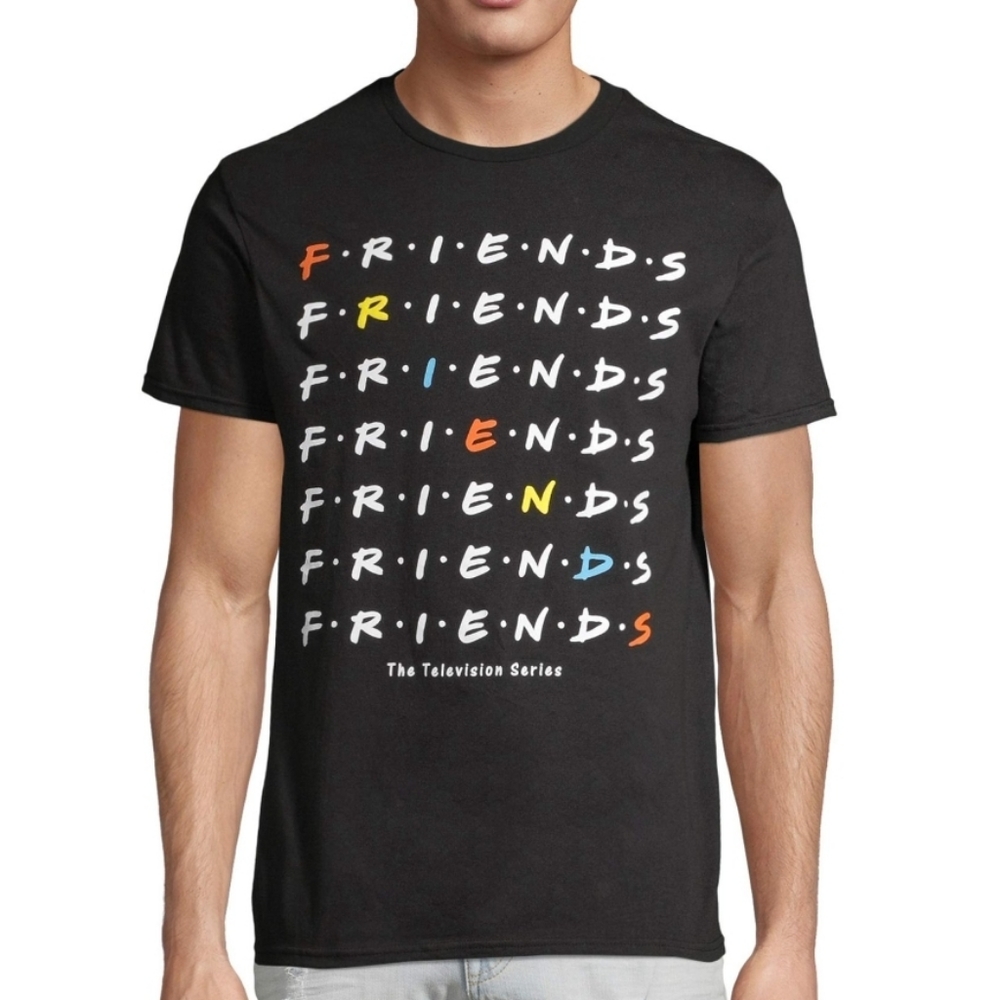 Friends Television Series Black Graphic T-Shirt